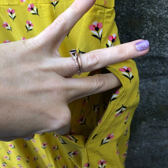 Boden Yellow Floral Midi Dress Short Sleeve V Neck Pockets Plus 14 - Picture 5 of 7